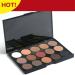 Pure Vie Professional Highlight Eyeshadow Palette - 15 Colors Matte Shimmer Eye Shadows Pallet for Contouring, Highly Pigmented Nudes, Natural Warm Tones - Holiday Gift Set - Buy Online on SooperMarket.com