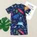 PythJooh Baby Boy Swimsuit - Zipper Rash Guard One Piece Beach Swimwear Shark Print Shorts - 0-5 Years - Navy Dinosaur - Buy Online on SooperMarket.com