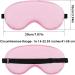 WLLHYF 3 Pcs Silk Sleep Mask Set - Soft Silk Eye Cover Blindfold with Elastic Strap - Night Blocking Out Light Eyeshade - Adjustable Travel Nap Sleep Eye Mask for Men and Women (Black Pink Blue) - Buy Online on SooperMarket.com