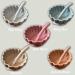Alimos Scalloped Edge Silicone Baby Weaning Bowl and Spoon Set - BPA-Free, Suction Base, Pale Grey - Buy Online on SooperMarket.com