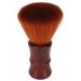 Men's Beard Brush Beard Foam Brush Men's Nylon Foam Brush with Wooden Handle Beard Care Brush for Hair Cleaning (Brown)