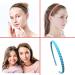 Pack of 12 Thin Hair Bands for Girls & Women - Yazon Model 2 Plastic with Teeth Narrow | International Shipping Available - Buy Online on SooperMarket.com