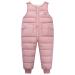 Happy Cherry Baby Winter Pants Newborn Boys Girls Overall Ski Trousers Infant Warm Snow Bib Pant Toddler Windproof Padded Snowsuit Bottoms Elastic Buttom Zipper Outerwear Outftis Clothes 90 B- Pink