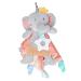 WBTY Baby Security Blanket for Newborn Boys and Girls  Super Soft Plush Stuffed Elephant Baby Cuddle Blanket Snuggle Toy with Teether