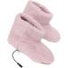 Comforting Heated Foot Warmer - USB Electric Plush Heat Shoes in Pink for Cozy Winter Relaxation - Buy Online on SooperMarket.com