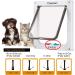 CEESC Large Cat Door 11x9.8 - 4 Way Locking for Windows & Sliding Glass - Weatherproof Cat Flap for Cats & Dogs - 24.8 Circumference, White - Buy Online on SooperMarket.com