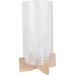 Shop Ginger Ray Candle Holder Glass Decoration with Wooden Base | Wedding & Party Candle Holders - International Shipping Available - Buy Online on SooperMarket.com
