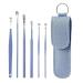 Portable Ear Cleaner Stainless Steel Ear Spoon Set Stainless Steel Ear Wax Remover Reusable Stainless Steel Ear Wax Remover Set Ear Wax Easily Removed Ideal for Personal and Home Use(C)