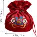 HOMSFOU 2pcs Candy Bag Packaging Bag Wedding Candy Bags Candy Bags for Wedding Decorative Candy Pouches Drawstring Candy Bags Gift Bags Wedding Decor Portable Candy Pouch Festival Supply Red 15x12cm - Buy Online on SooperMarket.com