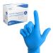 Dynarex Sterile Disposable Nitrile Surgical Gloves Powder-Free Sterilely Individually Packaged and Textured Palms Blue Large 1 Box of 100 Gloves