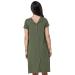 HAPPY MAMA. Women's Labor Delivery Hospital Gown Breastfeeding Maternity. 434p 10 Khaki