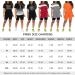 PINSV Women's Summer Bodycon Short Pants Workout Set - Orange, Large - Buy Online on SooperMarket.com