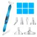 Cobee  Diamond Painting Pen Accessories Tools Set  5D DIY Diamond Painting Tools with 6pcs Stainless Steel Multiple Sizes Metal Pen Tips and Diamond Embroidery Box Including 6 pcs Painting Glue Clay