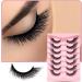 False Eye Lashes 7 Pairs Natural Wispy 3D Effect Lashes Fluffy Cat Eye Lashes Wispy Fake Eyelashes for Parties Reusable Type 13 - Buy Online on SooperMarket.com