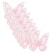 EXCEART 30pcs Mesh Butterfly Patch Dreses Handbags Bowknot Crafts Sewing Accessories Headgear Wedding Dress