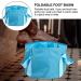 Portable Foot Massager & Soaking Basin | Foldable Travel Foot Bath 30x30cm - Blue - Buy Online on SooperMarket.com