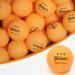 Bidem Ping Pong Balls, Advanced 3-Star Table Tennis Balls, Bulk Ping Pong Balls for Competition and Training, Pack of 60-120 Orange, 60 pack
