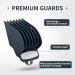 Wahl Hair Clipper Guards Set 1.25-2.5 inch, 6pcs Blue - Compatible with Most Full Size Trimmers - Metal Clip Included - Buy Online on SooperMarket.com