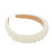 Padded Pearl Headbands 2 Pack - Lavender & Off White Crystal Headbands for Women - Buy Online on SooperMarket.com