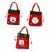 KOMBIUDA Pouch 3pcs Christmas Bag Candy Bags Christmas Packaging Bags Sack Bags Cute Storage Bags Drawstring Pouch