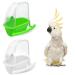 JNAWA 2pcs Bird Cage Feeder Bird Water Bottles Food Holder Feeder Parrot Food Dispenser for Cockatiel Parrots Budgie Lovebirds
