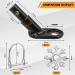 Universal Bicycle Trailer Coupling - 2-Piece Set for Child & Dog Trailers Outdoor Activities & Safety Tools - Buy Online on SooperMarket.com