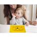 Qshare Toddler Plate - BPA-Free Silicone Placemat for Kids | Strong Suction, Dishwasher & Microwave Safe | Portable Baby Plates (3Puppy-Yellow) - Buy Online on SooperMarket.com