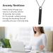 Breathing Necklace Anxiety Relief Necklace Unisex Fashionable Stainless Steel Stress Relief Necklace for Anxiety Relaxation Meditation Calming Down Panic Attack Relief (Black) - Buy Online on SooperMarket.com