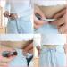 6 Pcs Adjustable Jean Button Pins for Pants - No Sew, No Tools Required | Instant Waist Tightener for Jeans | Reusable and Simple Installation (Style 1) - Buy Online on SooperMarket.com