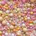 Easter Orange yellow pink white peach Sprinkles for cupcake cookies cake toppers pearls chocolate balls 100s and 1000s birthday decoration topper retro 70s preppy GROOVY BABY
