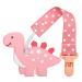 Toughs ring for babies baby sows toys silicone-teeth ring baby tooth aid bpa-free dinosaur form design children's toys for babies from 3 months babies (dinosaur pink)