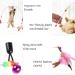 AWAVM 5 PCS Cat Teasers Cat Feather Wand Cat Toy Interactive Toy Feather Wand with Bell Natural Feather Refills - Buy Online on SooperMarket.com