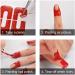 POFET 50pcs Red Disposable Peel Off Tape | Nail Art Leak-proof Skin Barrier Polish Protector Cover Guard - Perfect for Manicures - Buy Online on SooperMarket.com