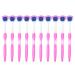 10 pieces of tongue scraps with a long handle silicone dual action tongue cleaner brush tongue scraper oral hygiene cleaning tool for adults children (pink)