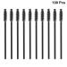 200 Pcs Makeup Mascara Wands | Eyelash Applicators | Black - Perfect for Professionals & DIY Beauty - Buy Online on SooperMarket.com