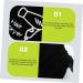 Baluue 6 Pcs Storage Bag Toiletry Organizer Drawstring Closure Cover Mini Hairdryer Bag Black Velvet - Buy Online on SooperMarket.com