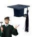 Wontool Graduation Hat Insert Doctoral Hat Headband - Graduation Hat Hairpin Set 3D Graduation Hat Inserts Graduation Accessories for College University High School Black