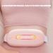 YUECOOM Electric Menstrual Heating Belt - USB Charging 3 Gears Fast Warming & Intelligent Massage for All Ages - Comfort for Men Women & Kids - Pink - Buy Online on SooperMarket.com