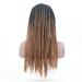 SHIYID Black Brown Synthetic Braided Lace Front Wig - Premium Heat Resistant Fiber Hair Wigs for Women - Shop Now! - Buy Online on SooperMarket.com