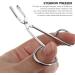 Magiclulu Clip Handle Eyebrow Tweezers | Beveled Eyebrow Hair Remover & Plucker Scissors for Precision Grooming - Shop Internationally! - Buy Online on SooperMarket.com