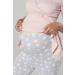 Happy Mama Maternity Nursing 3pcs Nightwear Set - Powder Pink & Grey Melange - Buy Online on SooperMarket.com