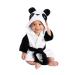 CuteOn Unisex Baby Kids Cartoon Animal Flannel Hooded Bathrobe Pajamas Sleepwear 100 Panda