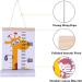 Baby Height Growth Chart Wall Hanging Measuring Ruler - Canvas & Wood Nursery Decoration - Buy Online on SooperMarket.com