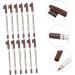 Mikinona 12pcs Eyebrow Pencil with Brush Eyebrow Pen Easy Coloring Brow Pencil Cosmetic Pencils Wood - Buy Online on SooperMarket.com