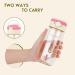 Owsdon Kids Water Bottle 16oz - Spill Proof Soft Straw Bottle for Boys Girls - Easy Carry Handle - Alpaca Pink Design - Buy Online on SooperMarket.com