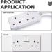 24pcs Plug Socket Covers UK White Safety Plastic Outlet Covers Protector Baby Secutity Shock Prevention Ideal for Children Safety at Home and School&Easy Install - Buy Online on SooperMarket.com
