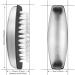 3-Piece Stainless Steel Nail Brush Set - Vibury Hand Wash Brushes for Cleaning Nails, Mud, and Eliminating Odors - Buy Online on SooperMarket.com