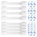 BABYGO Child Safety Straps 8X Premium Baby Proofing Door & Cupboard Locks | 30 Second Install | No DIY | Smart Unlock - White Child Safety Straps White