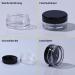 100 PCS Clear 3ml Mini Cream Cans with Screw Caps Spatulas & Stickers for Cosmetics Lotion Nail Art & Lip Balm International Shipping Available - Buy Online on SooperMarket.com
