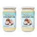 Valcom 100% Coconut Oil Refined Pure Coconut Fat Perfect for Frying and Roasting 1L (Pack of 2) 1L (Pack of 2)
